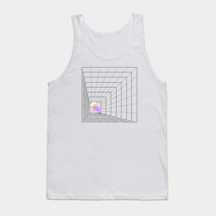 Cool Dog Frawing space Tank Top